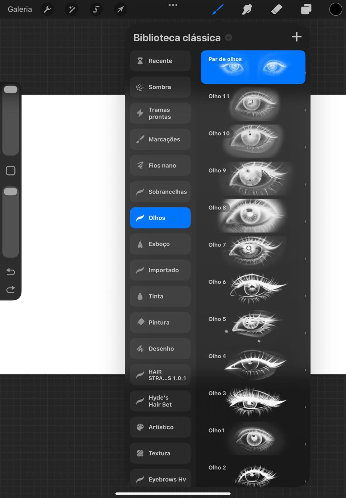 Pack de pincéis — Olhos