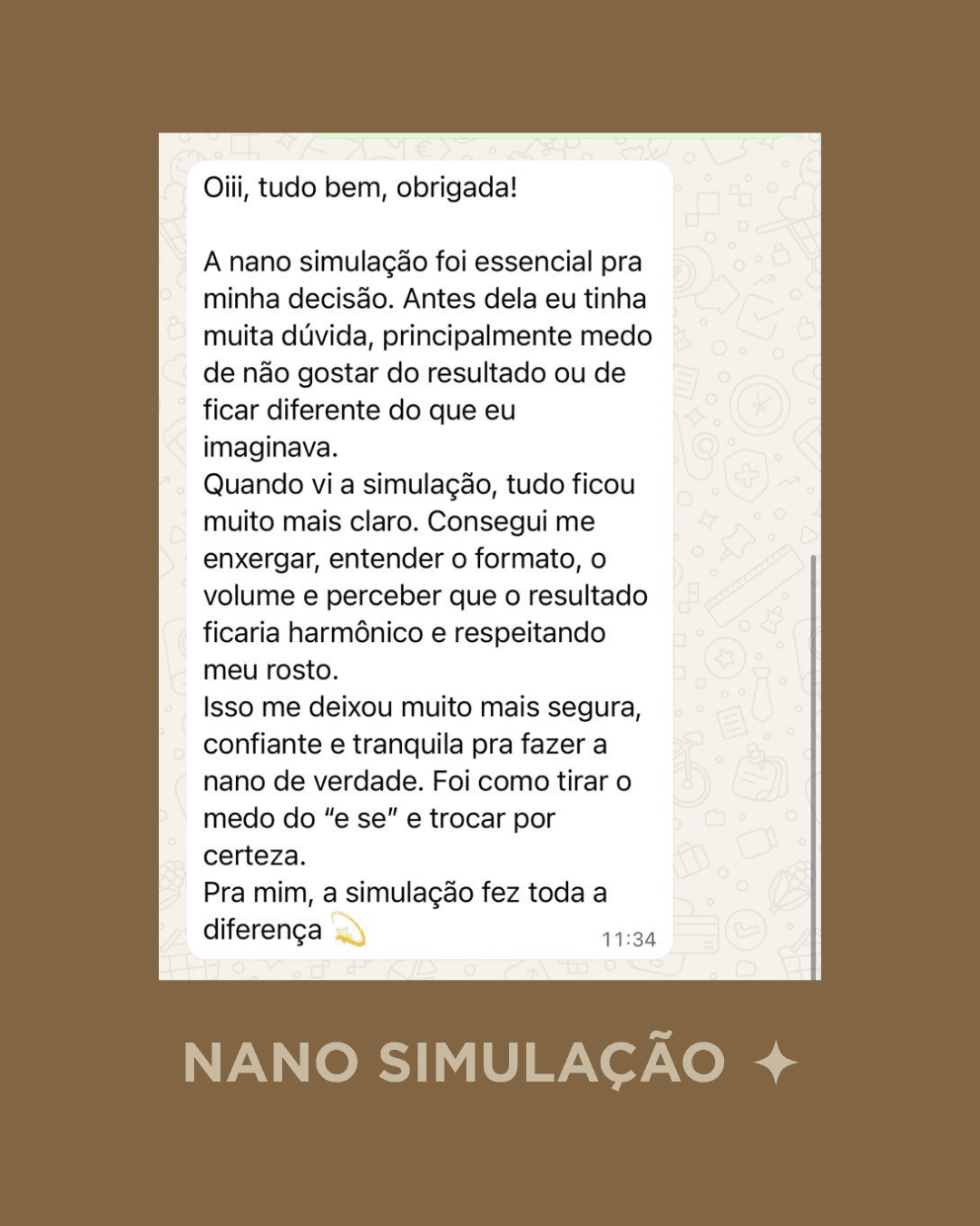 Depoimento: a simulação fez toda a diferença na minha decisão
